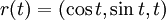 r(t)=(\cos{t}, \sin{t}, t)\,